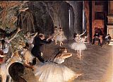 The Rehearsal on Stage by Edgar Degas
